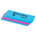 Ластик BRAUBERG "Color", 55х15х13 мм, прямоугольный, скошенный, яркие цвета ассорти, 272671 272671