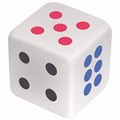 Ластик BRAUBERG "Cubo", 24х24х24 мм, белый, ассорти, 223605 223605