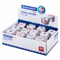 Ластик BRAUBERG "Cubo", 24х24х24 мм, белый, ассорти, 223605 223605