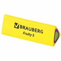 Ластик BRAUBERG "Fruity S", 44х15х15 мм, цвет ассорти, треугольный, 228713 228713