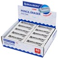 Ластик BRAUBERG "Line", 57х18х8 мм, белый, прямоугольный, скошенные края, 221036 221036