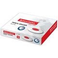 Ластик BRAUBERG "Oval PRO", 40х26х8 мм, овальный, красный пластиковый держатель, 229560 229560