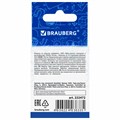 Ластик BRAUBERG "Universal", 30х30х8 мм, белый, круглый, красный пластиковый держатель, 222472 222472