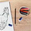 Ластик PENTEL (Япония) "HI-POLYMER ERASER", 35х16х11,5 мм, белый, прямоугольный, картонный держатель, ZEH-03 227180