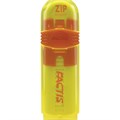 Ластик выдвижной FACTIS ZIP (Испания), 80x10x10 мм, белый, пластиковый корпус ассорти, PTF1030 228023
