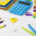 Ластик ЮНЛАНДИЯ "Трио", 35х35х10 мм, цвет ассорти, треугольный, 228072 228072