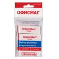 Набор ластиков ОФИСМАГ 4 шт., 57х18х8 мм, белые, прямоугольные, скошенные края, 222460 222460