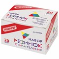 Набор ластиков фигурных ПИФАГОР "Футбол", 3 шт., форма и цвет ассорти, 223608 223608