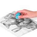 Ластик-клячка художественный BRAUBERG ART "DEBUT", 40х36х10 мм, мягкий, голубой, 229583 229583