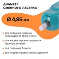 Ластик электрический BRAUBERG "JET", питание от 2 батареек ААА, 8 сменных ластиков, голубой, 229612 229612