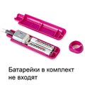Ластик электрический BRAUBERG "JET", питание от 2 батареек ААА, 8 сменных ластиков, розовый, 229617 229617