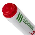 Маркер стираемый для белой доски КРАСНЫЙ, STAFF "Manager" WBM-491, 5 мм, с клипом, 151493 151493