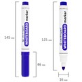 Маркер стираемый для белой доски СИНИЙ, CENTROPEN "Dry-Wipe", 2,5 мм, 8559, 5 8559 0117 151107