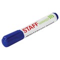 Маркер стираемый для белой доски СИНИЙ, STAFF "Manager" WBM-491, 5 мм, с клипом, 151492 151492