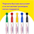 Маркеры стираемые для белой доски НАБОР 5 ЦВЕТОВ, ЮНЛАНДИЯ "COLORWAY", 3 мм, 152099 152099