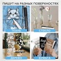 Маркеры акриловые для рисования и хобби BRAUBERG ART CLASSIC, НАБОР 2 цв., ЧЁРНЫЙ/БЕЛЫЙ, 2 мм, 152148 152148