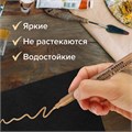 Набор маркеров для декорирования и рисования 3 ЦВЕТА BRAUBERG ART METALLIC, линия письма 1-3 мм, 152440 152440