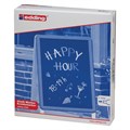 Маркер меловой EDDING "4090", 4-15 мм, БЕЛЫЙ, влагостираемый, для гладких поверхностей, E-4090/49 150580