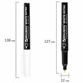 Маркер перманентный BRAUBERG WHITE EXTRA, БЕЛЫЙ, круглый наконечник 3 мм, 152488 152488