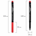 Маркер перманентный CENTROPEN 2536, КРАСНЫЙ, тонкий наконечник, 1 мм, трехгранная зона захвата, 6 2536 0104 151122