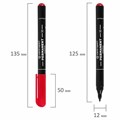 Маркер перманентный CENTROPEN 2846, КРАСНЫЙ, тонкий наконечник, 1 мм, 6 2846 9404 150205