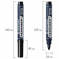 Маркер перманентный CENTROPEN 8510, ЧЕРНЫЙ, круглый наконечник, 2,5 мм, 8510, 5 8510 0112 151100
