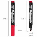 Маркер перманентный CENTROPEN 8566, КРАСНЫЙ, круглый наконечник, 2,5 мм, 5 8566 0104 150062