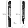 Маркер перманентный CENTROPEN 8576, ЧЕРНЫЙ, скошенный наконечник, 1-4,6 мм, 5 8576 0112 151098