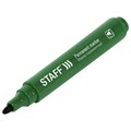 Маркер перманентный STAFF "Basic Budget PM-125", ЗЕЛЕНЫЙ, круглый наконечник 3 мм, 152177 152177