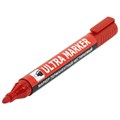 Маркер перманентный ULTRA MARKER, КРАСНЫЙ, 3,5 мм, с клипом, BRAUBERG, 152205 152205