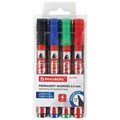 Маркеры перманентные BRAUBERG ULTRA MARKER, НАБОР 4 ЦВЕТА, круглый наконечник 3,5 мм, 152208 152208