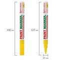 Маркер-краска лаковый (paint marker) 2 мм, ЖЕЛТЫЙ, БЕЗ КСИЛОЛА (без запаха), алюминий, BRAUBERG PROFESSIONAL, 150863 150863
