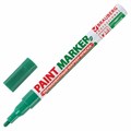 Маркер-краска лаковый (paint marker) 2 мм, ЗЕЛЕНЫЙ, БЕЗ КСИЛОЛА (без запаха), алюминий, BRAUBERG PROFESSIONAL, 150870 150870