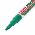 Маркер-краска лаковый (paint marker) 2 мм, ЗЕЛЕНЫЙ, БЕЗ КСИЛОЛА (без запаха), алюминий, BRAUBERG PROFESSIONAL, 150870 150870