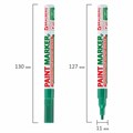 Маркер-краска лаковый (paint marker) 2 мм, ЗЕЛЕНЫЙ, БЕЗ КСИЛОЛА (без запаха), алюминий, BRAUBERG PROFESSIONAL, 150870 150870
