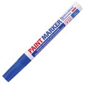 Маркер-краска лаковый (paint marker) 4 мм, СИНИЙ, НИТРО-ОСНОВА, алюминиевый корпус, BRAUBERG PROFESSIONAL PLUS, 151447 151447