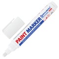 Маркер-краска лаковый (paint marker) 6 мм, БЕЛЫЙ, НИТРО-ОСНОВА, BRAUBERG PROFESSIONAL PLUS EXTRA, 151450 151450