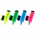 Набор текстовыделителей 4 ЦВЕТА, BRAUBERG "ORIGINAL NEON", линия письма 1-5 мм, 152215 152215
