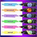 Набор текстовыделителей 6 НЕОНОВЫХ ЦВЕТОВ, ЮНЛАНДИЯ "КОСМОС", линия 1-5 мм, 152512 152512