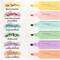 Набор текстовыделителей 6 ЦВЕТОВ, BRAUBERG "ORIGINAL PASTEL", линия письма 1-5 мм, 151698 151698
