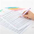 Набор текстовыделителей двусторонних (скошенный/кисть) 6 ПАСТЕЛЬНЫХ ЦВЕТОВ, АССОРТИ, BRAUBERG TIP-D, трехгранный корпус, 152533 152533