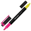 Набор текстовыделителей двусторонних BRAUBERG DUAL TIP 4 шт., АССОРТИ, линия 1-4 мм, 150845 150845