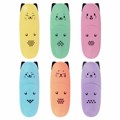 Набор текстовыделителей мини 6 ЦВЕТОВ BRAUBERG KIDS "CUTE CATS PASTEL", линия 1-5 мм, 152436 152436