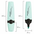 Текстовыделитель BRAUBERG "DELTA PASTEL", БИРЮЗОВЫЙ, линия 1-5 мм, 151732 151732