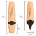 Текстовыделитель BRAUBERG "DELTA PASTEL", ПЕРСИКОВЫЙ, линия 1-5 мм, 151734 151734