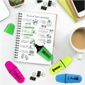 Текстовыделитель мини BRAUBERG "NEON Mini", АССОРТИ В ПЛАСТИКОВОЙ БАНКЕ, линия 1-5 мм, 152431 152431