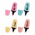 Текстовыделитель мини BRAUBERG "PASTEL Mini", АССОРТИ В ПЛАСТИКОВОЙ БАНКЕ, линия 1-5 мм, 152432 152432