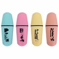 Текстовыделитель мини BRAUBERG "PASTEL Mini", АССОРТИ В ПЛАСТИКОВОЙ БАНКЕ, линия 1-5 мм, 152432 152432