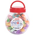 Текстовыделитель мини с принтами BRAUBERG "PASTEL", АССОРТИ В ПЛАСТИКОВОЙ БАНКЕ, 1-5 мм, 152536 152536