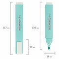 Текстовыделитель ЮНЛАНДИЯ "COLORSTAR PASTEL", БИРЮЗОВЫЙ, линия 1-4 мм, 151713 151713